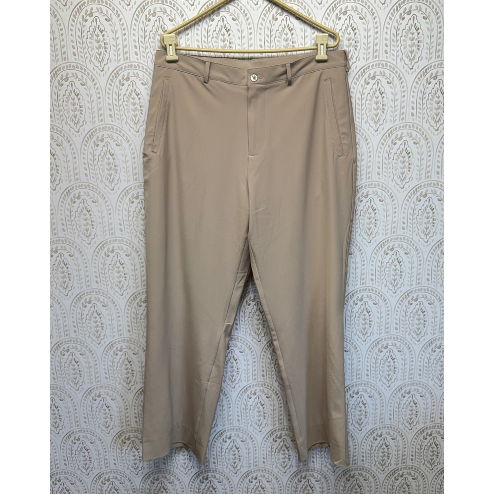 Nike Golf Pants Mens 34 Tan Dri-FIT Flat Front‎ Stretch Performance Trousers
